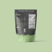 Matcha boba protein powder back packaging